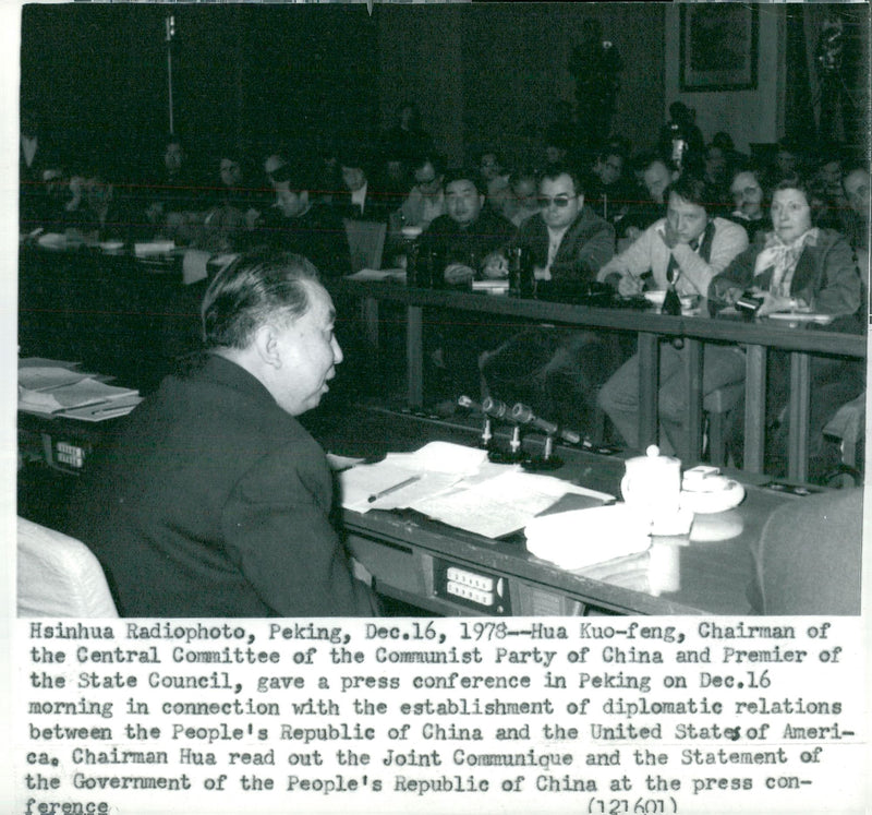 Hua Guofeng Politician China Miscellaneous: Central Committee - Vintage Photograph