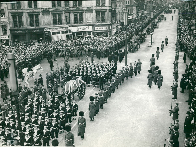 Winston Churchill Death and Funeral - Vintage Photograph