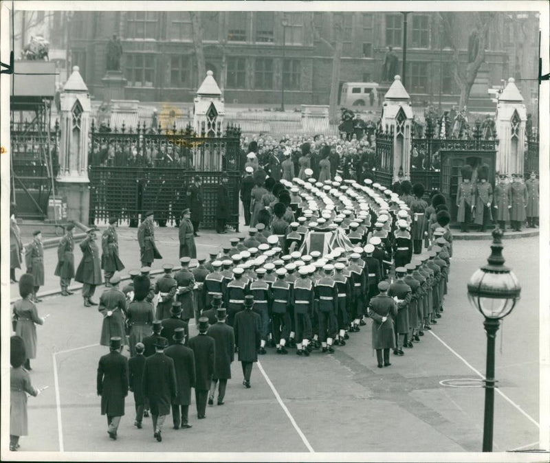 Winston Churchill Death and Funeral - Vintage Photograph