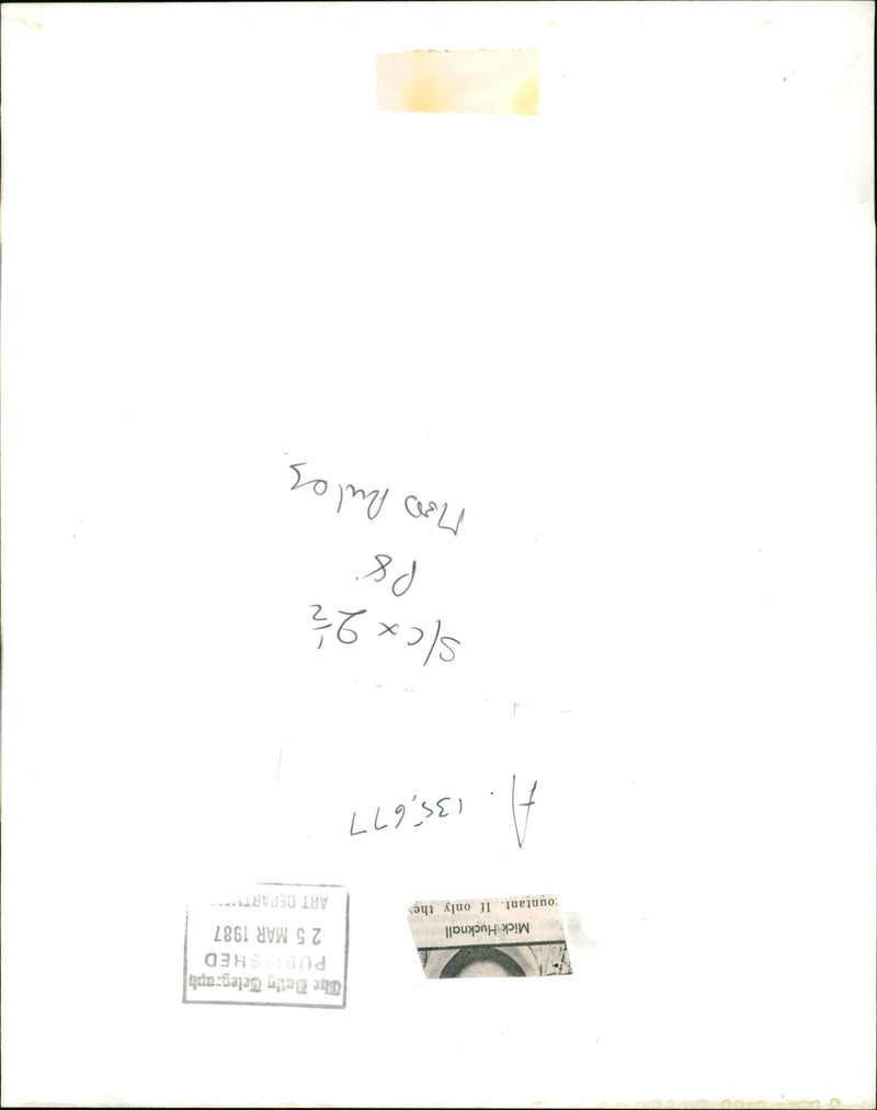 Simply Red: Mick Hucknall. - Vintage Photograph