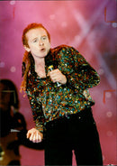 Simply Red: Mick Hucknall. - Vintage Photograph