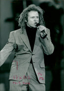 Simply Red:Mick Hucknall. - Vintage Photograph