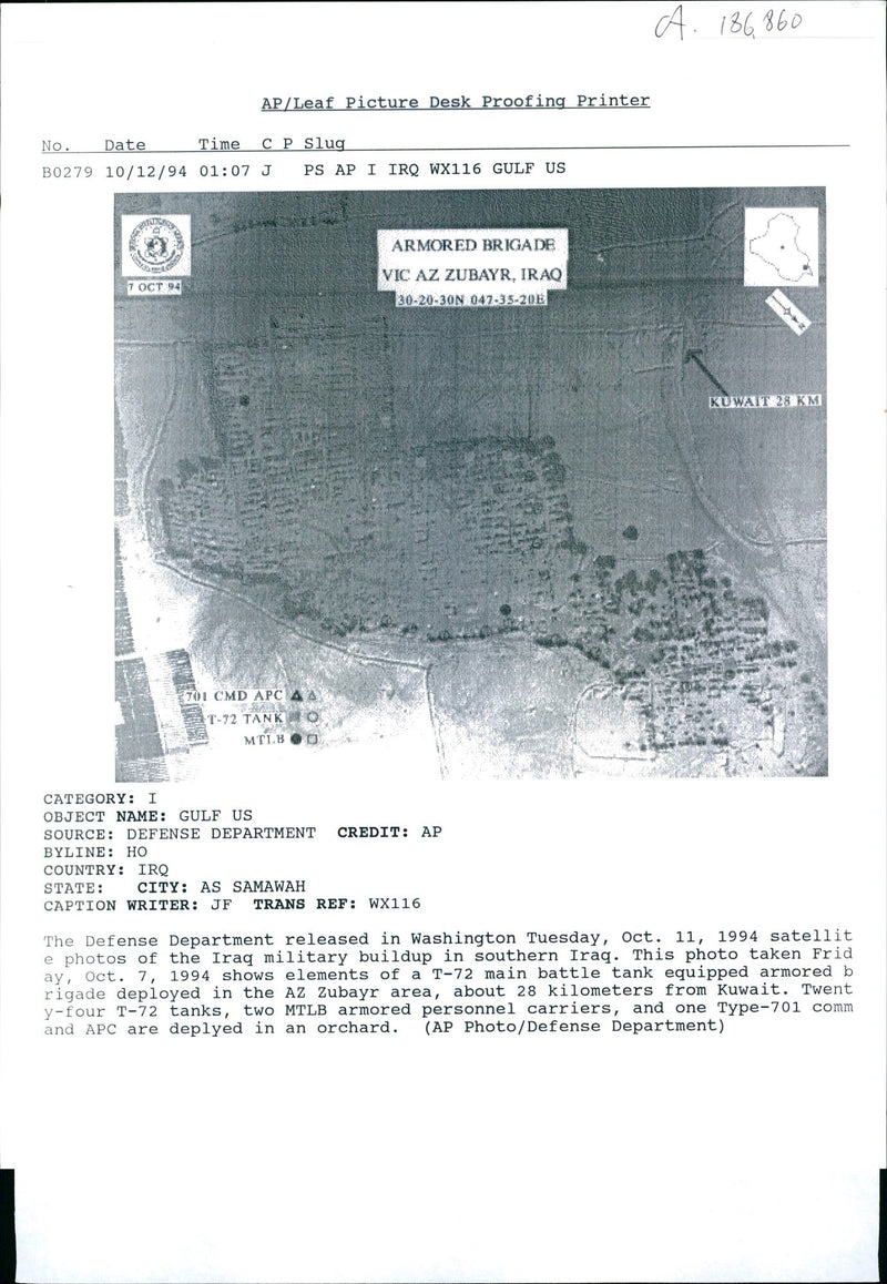 The defense Department released in Washington. - Vintage Photograph