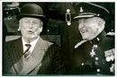 Peter Anthony Inge with king olav. - Vintage Photograph