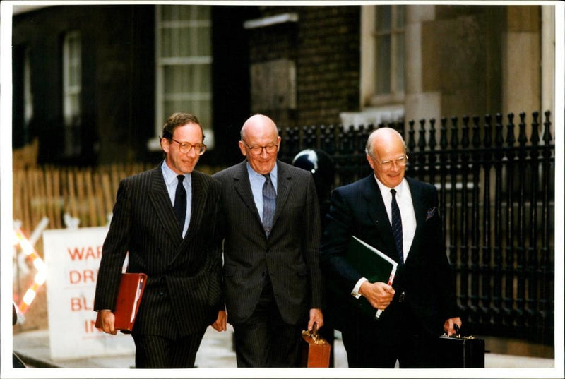 Peter Anthony Inge with macolm rifkind and richard vincent. - Vintage Photograph