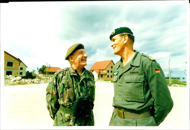 Peter Anthony Inge with german army. - Vintage Photograph