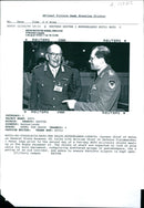 Peter Anthony Inge with gen.klaus nauman. - Vintage Photograph