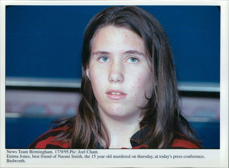 EMMA JONES BEST FRIEND NAOMI THE YEAROLD MURDERED BILL SMITH PRESS - Vintage Photograph