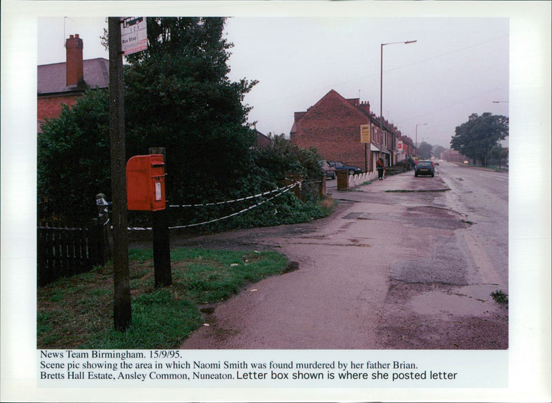 1995 SCENE PIC SHOWING THE AREA WHICH NAOMI WAS FOUND MURDERED BILL SMITH - Vintage Photograph