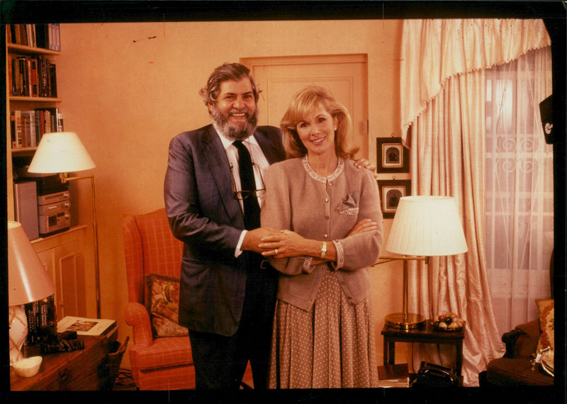 Eddie Kulukundis with his wife, Susan Hampshire - Vintage Photograph