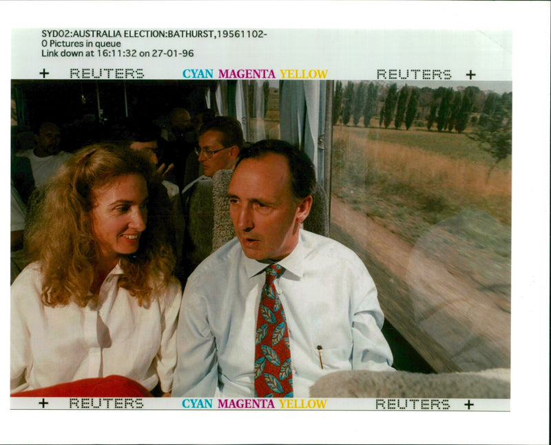 1996 AUSTRALIAN MINISTER PAUL KEATING AND HIS WIFE ANN TONY PRIME JIR WRITER - Vintage Photograph