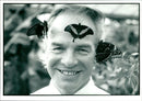 Butterflies:mr barry jones owner. - Vintage Photograph
