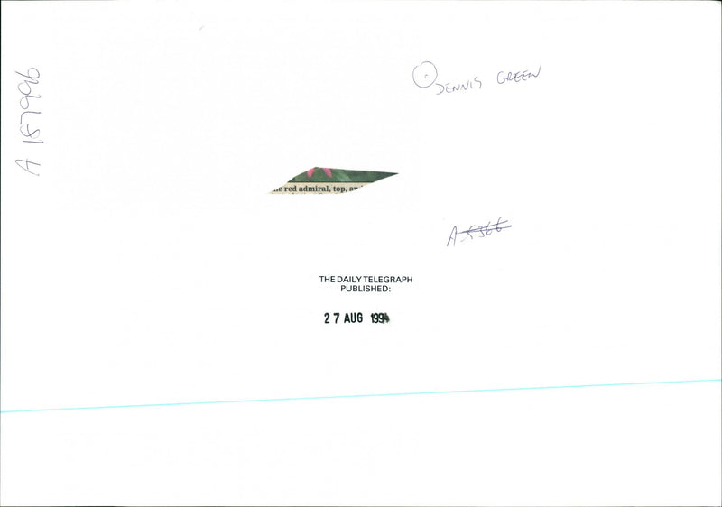 Butterflies:red admiral. - Vintage Photograph