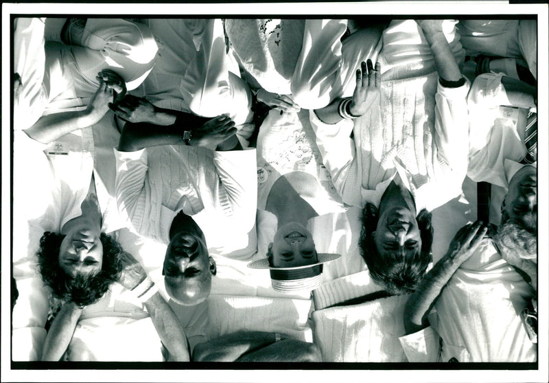 Emma Samms and Eric Clapton. - Vintage Photograph