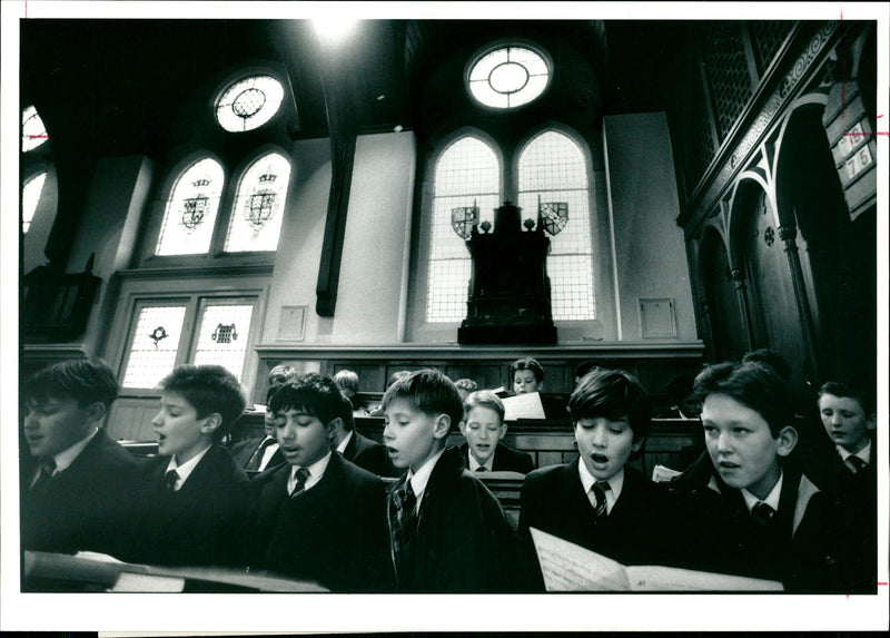 Railway Crash,Clapham Junction Dec.1988:Emanuel school clapham choir. - Vintage Photograph