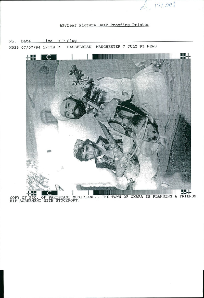 Pakistan General Views:Pakistan Musician. - Vintage Photograph