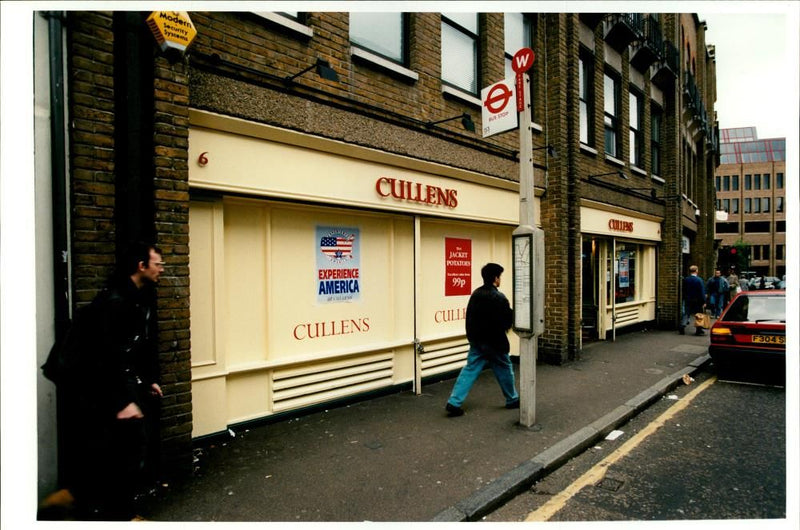 Robbery: Cullens Store and Marks & Spencer Store. - Vintage Photograph