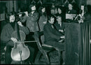 Yates Family: Musical evening. - Vintage Photograph