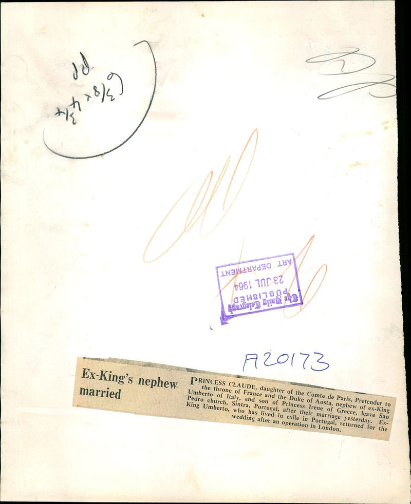 Prince Emmanuel of Savoy & wife - Vintage Photograph