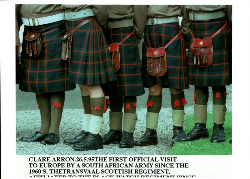 Thetransvaal Scottish Regiment. - Vintage Photograph