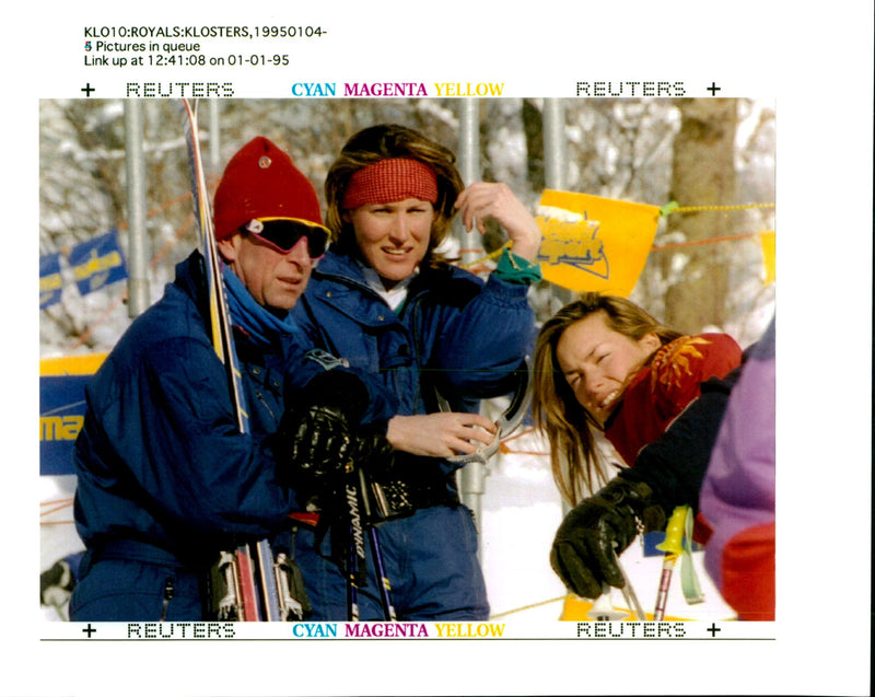 Tara Palmer-Tomkinson: Prince Charles enjoys a light moment. - Vintage Photograph