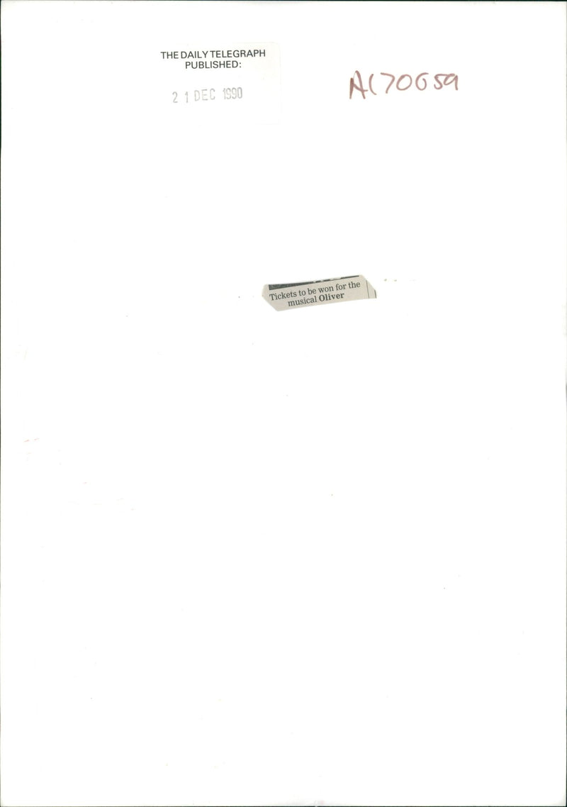 National Youth Music Theatre: Musical oliver. - Vintage Photograph