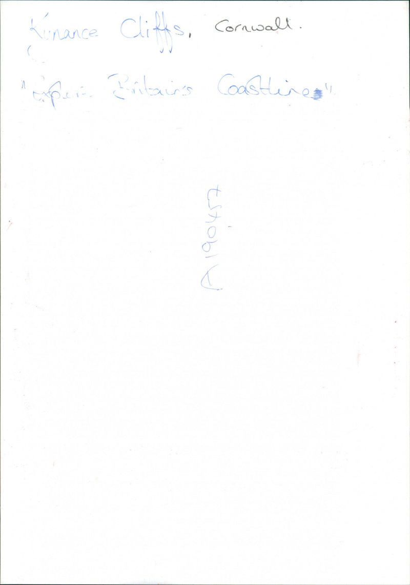 Kynance Cliffs: - Vintage Photograph