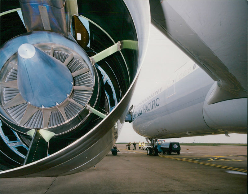 Boeing 777 with Trent 800 engines. - Vintage Photograph