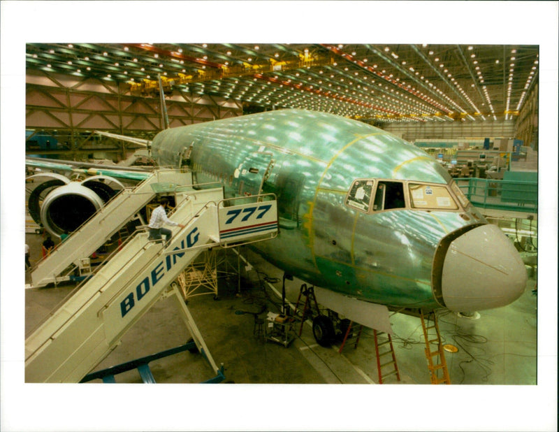 Boeing 777 - Vintage Photograph