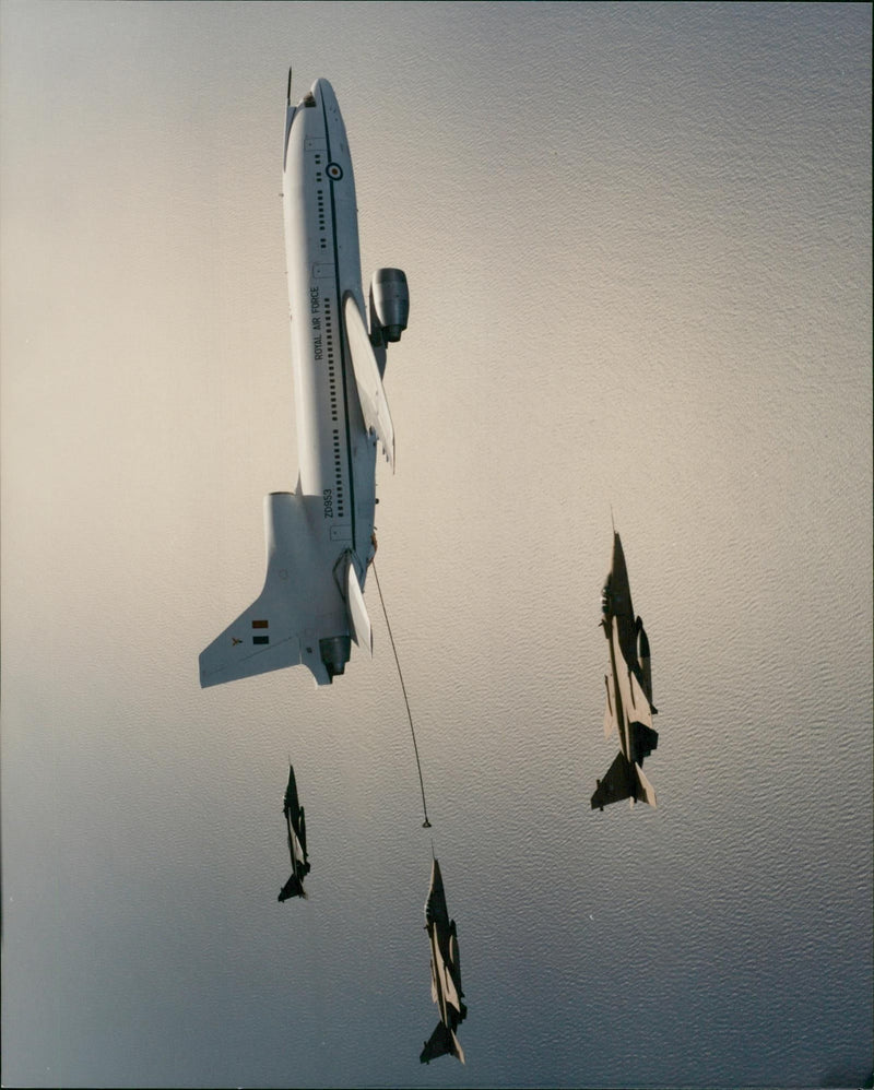 Aircraft Refueling in the air: - Vintage Photograph