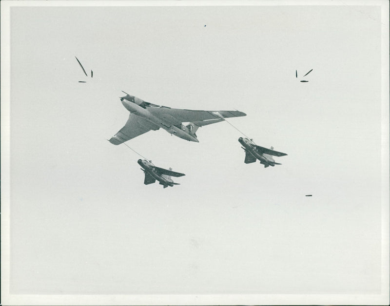 Aircraft Refueling in the air: - Vintage Photograph