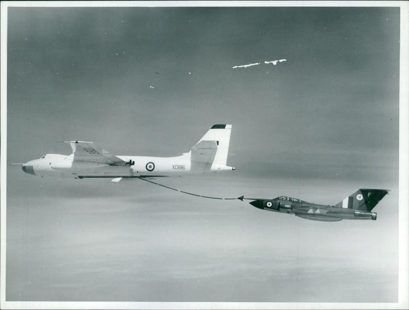 Aircraft Refueling in the air: - Vintage Photograph