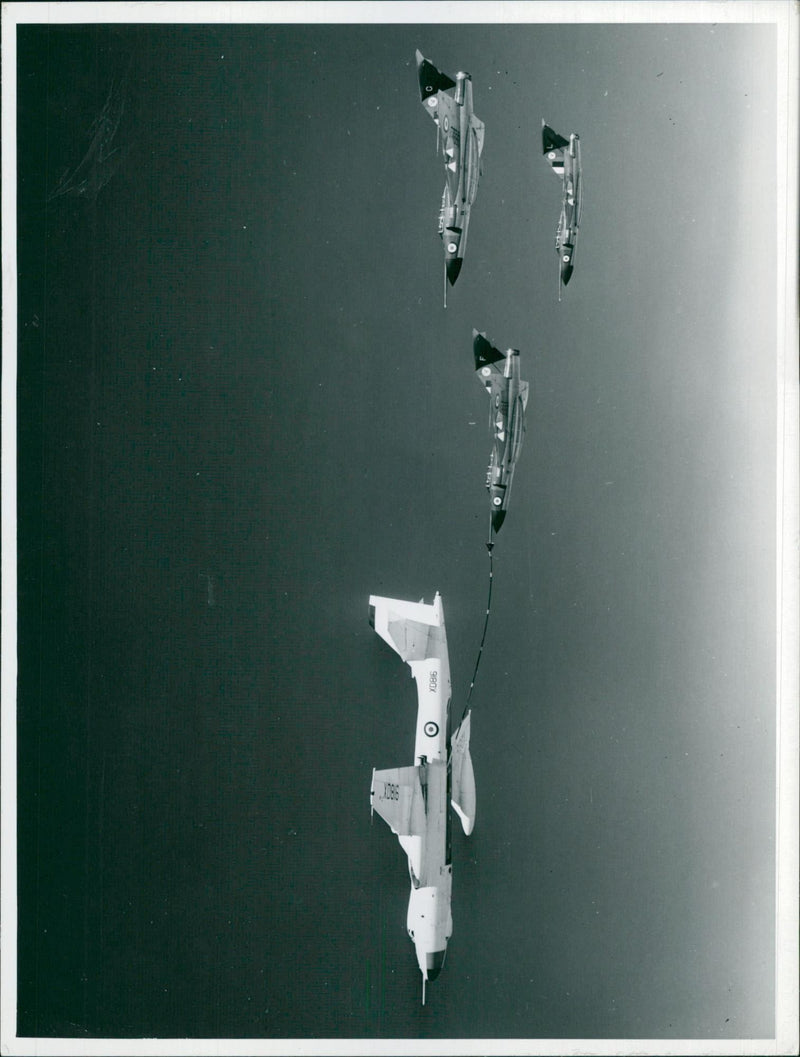 Aircraft Refueling in the air: - Vintage Photograph