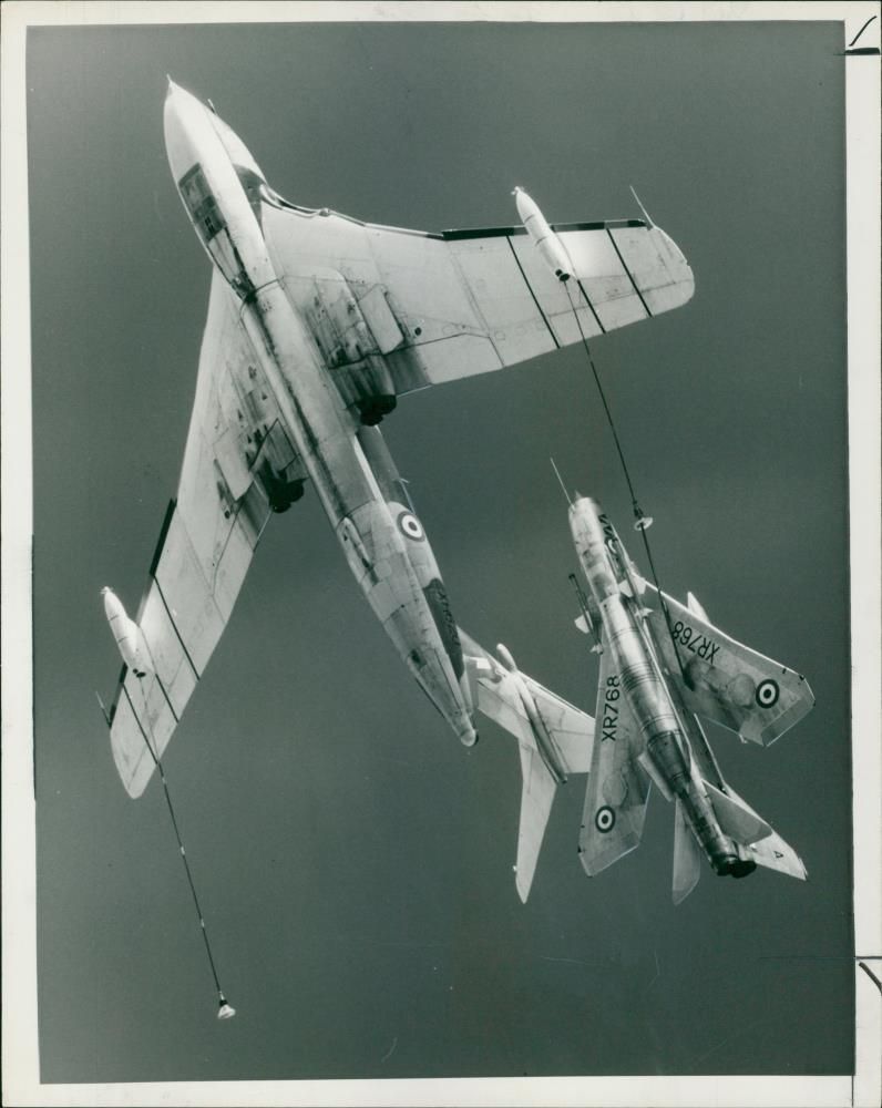 Aircraft Refueling in the air: - Vintage Photograph