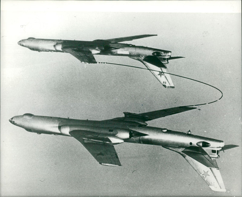 Aircraft Refueling in the air: - Vintage Photograph