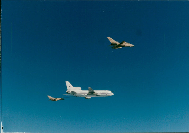 Aircraft Refueling in the air: - Vintage Photograph