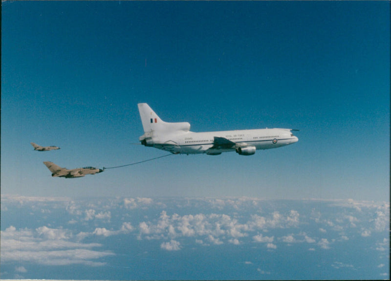 Aircraft Refueling in the air: - Vintage Photograph