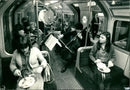 Railway Underground:Wine and music on the underground. - Vintage Photograph