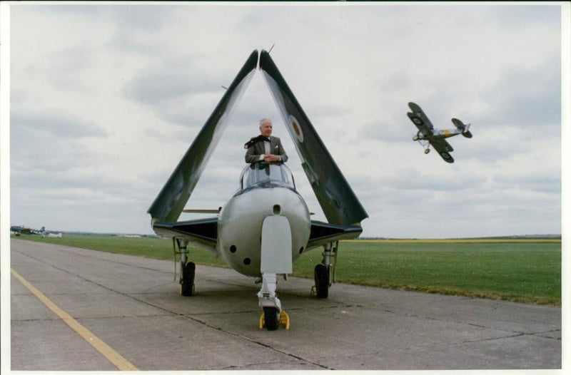 Sea Hawk jet fighter. - Vintage Photograph