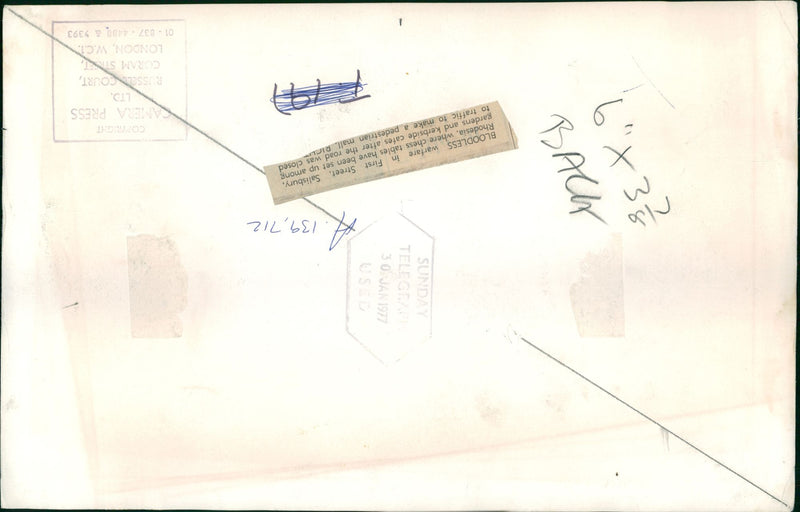 Zimbabwe Salinbury: Bloodless warfare in 1st st. - Vintage Photograph