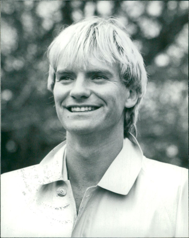 The Police: Sting. - Vintage Photograph