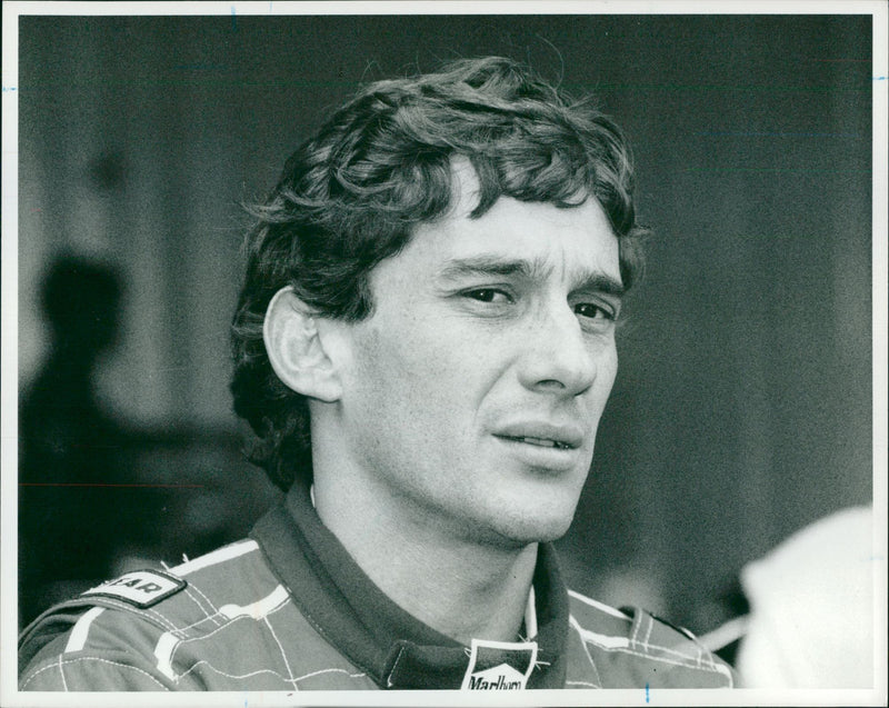 Senna Ayrton: - Vintage Photograph