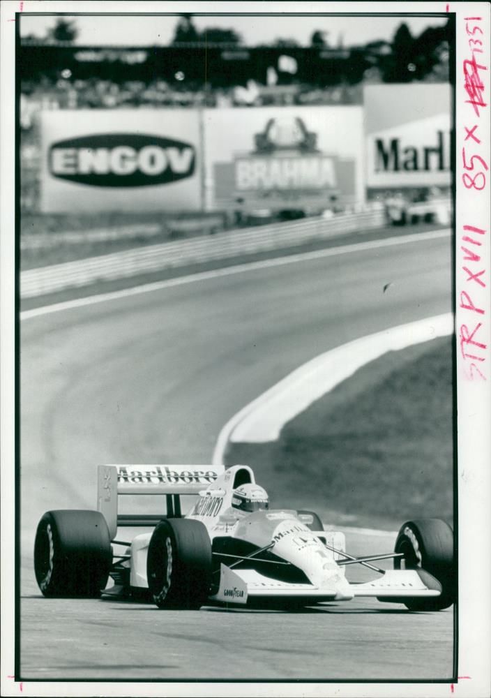 Senna Ayrton: man to beat - Vintage Photograph