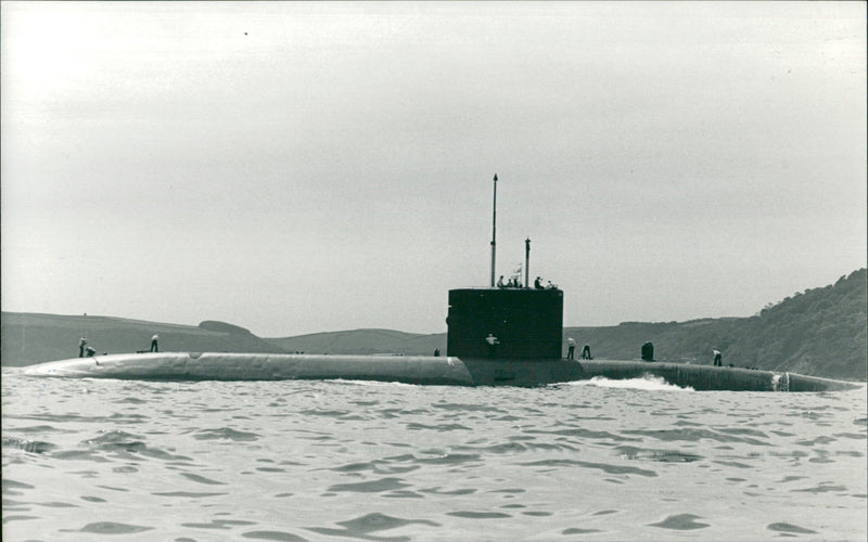 Ship splendid submarine:swiftsure class. - Vintage Photograph