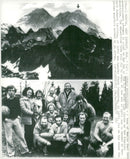 The German expedition to climb Lhotse in the Himalayas - Vintage Photograph