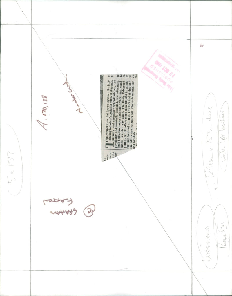 DJ Jazz Comp:Musical Students. - Vintage Photograph