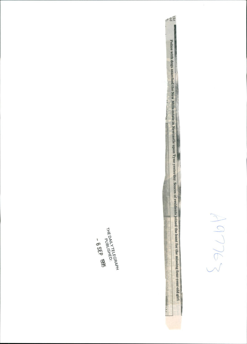 Stephanie gribben: police with dogs searching. - Vintage Photograph