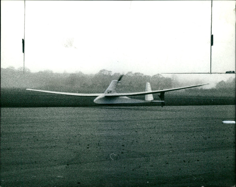 Pedal Powered Aircraft:a pedal plane - Vintage Photograph