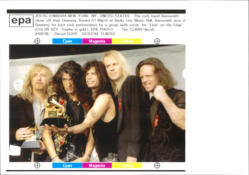 Aerosmith Pop Group: - Vintage Photograph