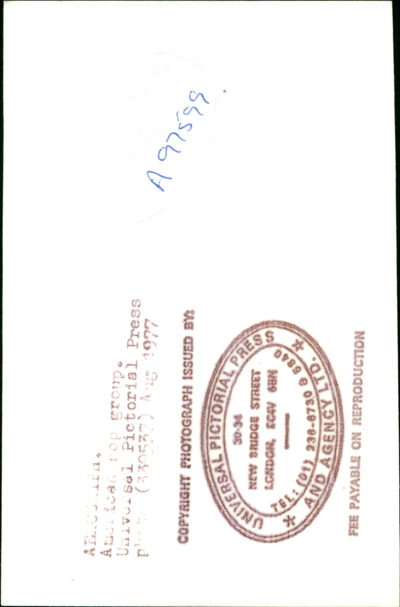 Aerosmith Pop Group: - Vintage Photograph